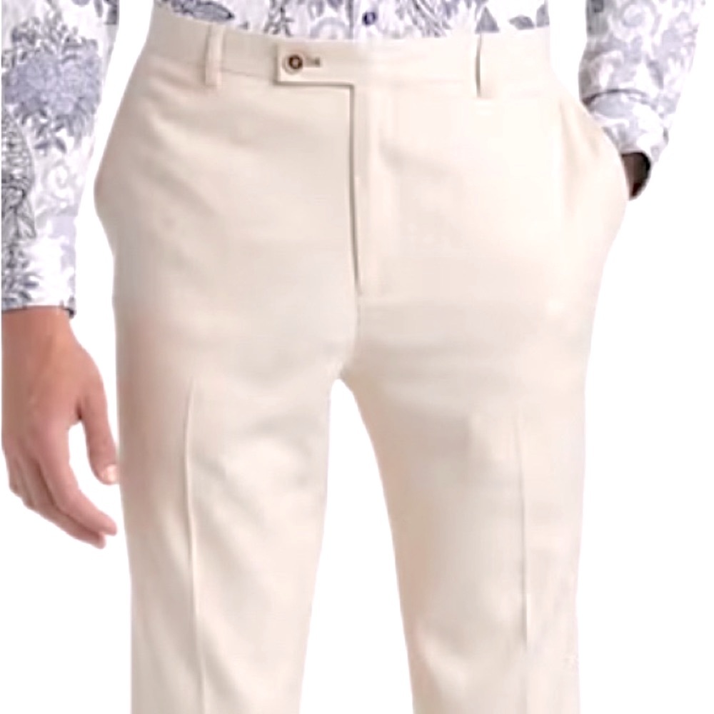 PAISLEY & GRAY Ivory Pants Big & Tall